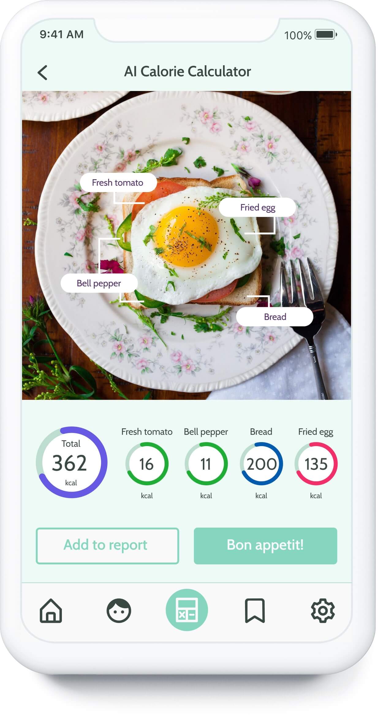 Singapore Food Calories Calculator App